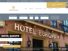 Tablet Screenshot of hoteleuropasevilla.com